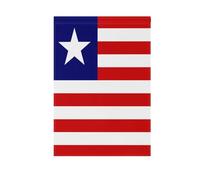 Drapeau national du Libéria - Drapeau de jardin extérieur - Bannière de Thanksgiving pour décoration de cour - 71 x 101 cm - Double face