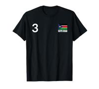 Drapeau National du Soudan du Sud Numéro 3 Patrimoine National T-Shirt