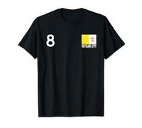 Drapeau National du Vatican numéro 8 Patrimoine National T-Shirt