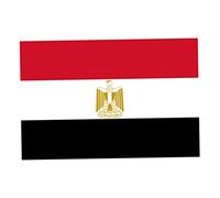 Drapeau national égyptien, drapeau égyptien en polyester 150 x 90 cm, bannière nationale pour événements sportifs, soutien des fans et affichage extérieur, bannière décorative de jardin