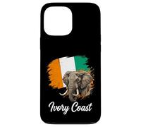 Drapeau National éléphant Côte D'Ivoire Coque pour iPhone 13 Pro Max