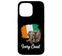 Drapeau National éléphant Côte D'Ivoire Coque pour iPhone 14 Pro Max