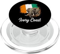 Drapeau National éléphant Côte D'Ivoire PopSockets PopGrip pour MagSafe