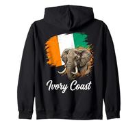 Drapeau National éléphant Côte D'Ivoire Sweat à Capuche