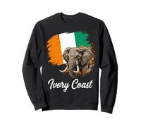 Drapeau National éléphant Côte D'Ivoire Sweatshirt
