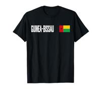 Drapeau National Guinée-Bissau rétro Vieilli Patriotique T-Shirt