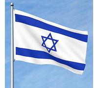 Drapeau national israélien durable double face - Décoration intérieure et extérieure, bannières de jardin, affichages de cour