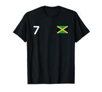 Drapeau National Jamaïque numéro 7 Country Pride Heritage T-Shirt
