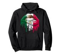 Drapeau National Mexicain pour Femme Lèvres du Mexique Fan Pride Heritage Sweat à Capuche