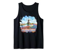 Drapeau National néerlandais Patriotique Pays-Bas Aquarelle Pride Débardeur