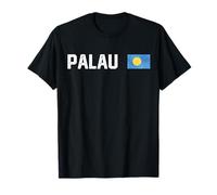 Drapeau National Palau rétro avec Motif Patriotique Vieilli T-Shirt