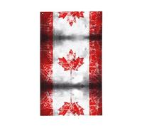 Drapeau national rétro du Canada 150 x 90 cm - Drapeaux personnalisés avec image de drapeau national pour une utilisation en extérieur