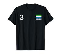 Drapeau National Sierra Leone Numéro 3 Patrimoine National T-Shirt
