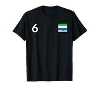 Drapeau National Sierra Leone numéro 6 Patrimoine National T-Shirt