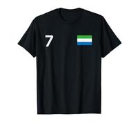 Drapeau National Sierra Leone, numéro 7, Patrimoine de la fierté du Pays T-Shirt