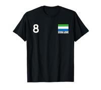 Drapeau National Sierra Leone Numéro 8 Patrimoine National T-Shirt