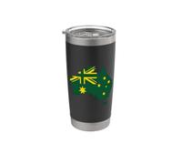 Drapeau national Silhouette de la carte de l'Australie Gobelet isotherme en acier inoxydable double paroi