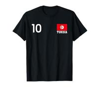 Drapeau National Tunisie numéro 10 Patrimoine de la fierté du Pays T-Shirt
