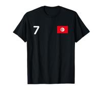 Drapeau National Tunisie numéro 7 Patrimoine de la fierté du Pays T-Shirt