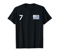 Drapeau National Uruguay numéro 7 Country Pride Heritage T-Shirt