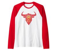 Drapeau Navarre en mosaïque St Fermin Viva San Fermín Manche Raglan
