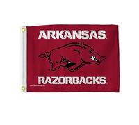 Drapeau NCAA Rico Industries Arkansas Razorbacks 30,5 x 45,7 cm - Double face - Idéal pour bateau/voiturette de golf/maison