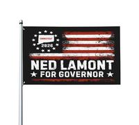 Drapeau Ned Lamont 2026, Ned Lamont candidat au poste de gouverneur du Connecticut, bannière extérieure 90 x 150 cm pour pelouse, porche ou balcon