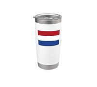 Drapeau néerlandais des Pays-Bas Gobelet isotherme en acier inoxydable double paroi