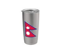 Drapeau népalais du Népal Gobelet isotherme en acier inoxydable double paroi