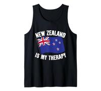 Drapeau New Zealand is My Therapy Pride Travel Débardeur