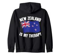 Drapeau New Zealand is My Therapy Pride Travel Sweat à Capuche