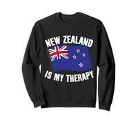 Drapeau New Zealand is My Therapy Pride Travel Sweatshirt