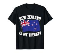 Drapeau New Zealand is My Therapy Pride Travel T-Shirt