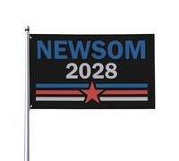 Drapeau Newsom 2028 4x6, Gavin-Newsom candidat à la présidence, bannière pour l'extérieur et l'intérieur du jardin