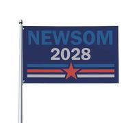 Drapeau Newsom 2028 4x6, Gavin-Newsom candidat à la présidence, bannière pour l'extérieur et l'intérieur du jardin