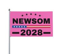 Drapeau Newsom 2028 4x6, Gavin-Newsom candidat à la présidence, bannière pour l'extérieur et l'intérieur du jardin