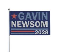 Drapeau Newsom 2028 4x6, Gavin-Newsom candidat à la présidence, bannière pour l'extérieur et l'intérieur du jardin