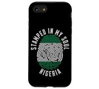 Drapeau Nigeria estampillé dans My Soul Naija Design Nigerian Pride Coque pour iPhone SE (2020) / 7/8