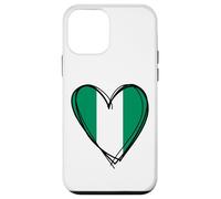 Drapeau nigérian avec cœur pour Fille et Fille Coque pour iPhone 12 Mini