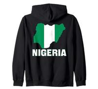Drapeau nigérian du Nigeria pour Hommes, Femmes, Enfants, Afrique Sweat à Capuche