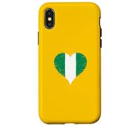 Drapeau Nigérian pour Expatriés Nigérian ou Fier Nigérian Coque pour iPhone X/XS