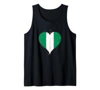 Drapeau Nigérian pour Expatriés Nigérian ou Fier Nigérian Débardeur