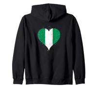Drapeau Nigérian pour Expatriés Nigérian ou Fier Nigérian Sweat à Capuche