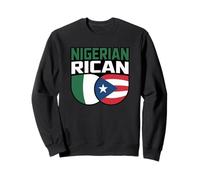Drapeau nigérian ric portoricain nigérian Nigeria Porto Rico Boricua Sweatshirt