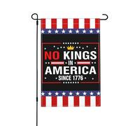 Drapeau « No Kings In America » 30,5 x 45,7 cm, « Sauver la démocratie », drapeaux de jardin double face en toile de jute, panneaux de jardin, décoration