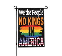 Drapeau « No Kings in America » 30,5 x 45,7 cm, « We The People », drapeaux de jardin double face en toile de jute, panneaux de jardin, décoration