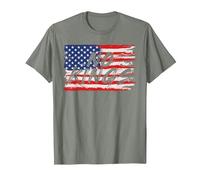 Drapeau No Kings Proud to Have No Kings T-Shirt, Homme, Vert Kaki chiné, XL