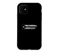 Drapeau Noir de Porto Rico Resiste Boricua Island Flag Taino Art Coque pour iPhone 11