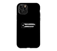 Drapeau Noir de Porto Rico Resiste Boricua Island Flag Taino Art Coque pour iPhone 11 Pro