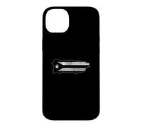 Drapeau Noir de Porto Rico Resiste Boricua Island Flag Taino Art Coque pour iPhone 14 Plus